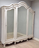 French antique rococo e door armoire